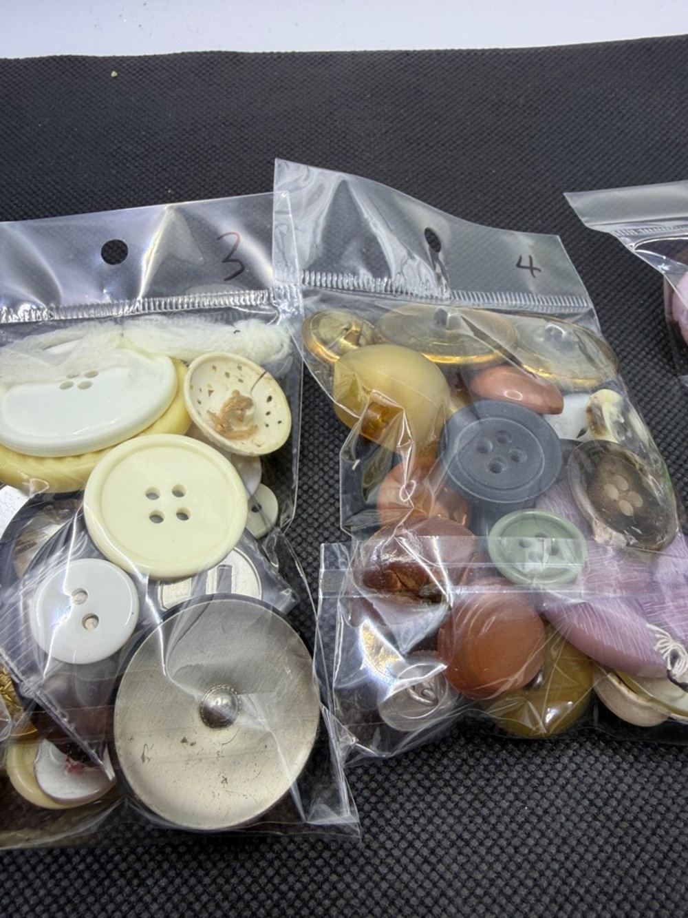 Rare Vintage Assorted Mixed Buttons Bag - Multicolor Fun